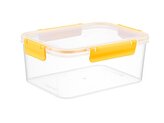 PLASTOVÁ NÁDOBA NA UCHOVÁVÁNÍ POTRAVIN OBDELNÍKOVÁ CLIP GUARD 2,85L ŽLUTÁ