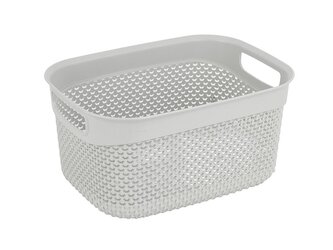 PLASTOVÝ KOŠÍK LAVADO 33X24X16CM 9L ŠEDÝ