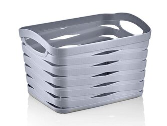 PLASTOVÝ KOŠÍK LINEA 16X12X11CM 1,5L ANTRACITOVÝ