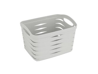 PLASTOVÝ KOŠÍK LINEA 16X12X11CM 1,5L ŠEDÝ