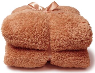 Heboučká deka Teddy oranžová