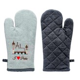 GIFTY CITY Chňapka s magnetem,Světle šedá a tmavě šedá,výšivka Karlův most,RC BA