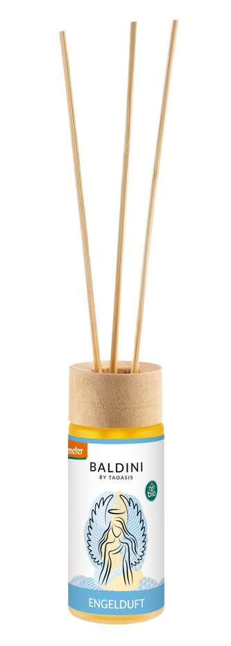 TAOASIS Baldini Aroma difuzér s tyčinkami Angel Scent BIO (50 ml) - euforické, harmonizační a aktivační TAOASIS Baldini Aroma difuzér s tyčinkami Angel Scent BIO (50 ml) - euforické, harmonizační a aktivační