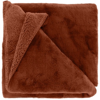 Heboučká hřejivá deka Torvah ve skořicové barvě