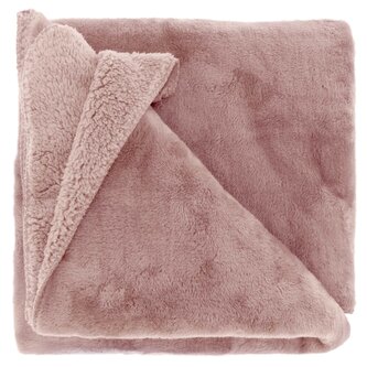 Heboučká hřejivá deka Torvah ve starorůžové barvě