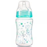 Lahvička pro miminko, antikoloková se širokým hrdlem - mátová