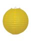 Lampion papírový 25 cm, žlutý
