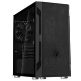SilverStone FARA H1MB-G, Micro-ATX skříň, Honeycomb vzor, tvrzené sklo, černá
