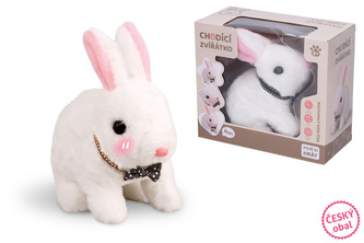 Králík chodící s efekty 16cm - český obal