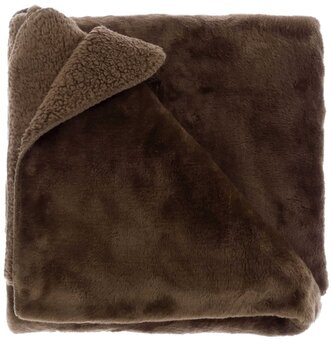 Heboučká hřejivá deka Torvah tmavě hnědá
