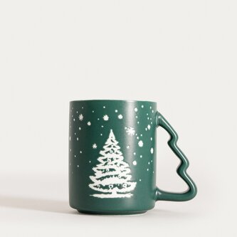 Kubek | TINSELIA | z uchem w kształcie choinki | 0,4 l | 761621 Kubek | TINSELIA | z uchem w kształcie choinki | 0,4 l | 761621