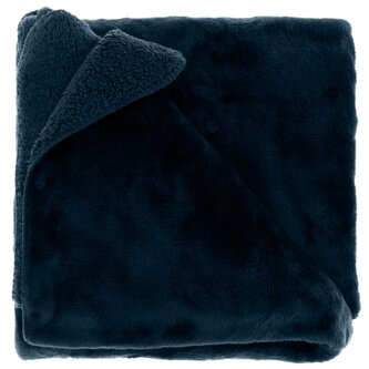 Heboučká hřejivá deka Torvah tmavě modrá