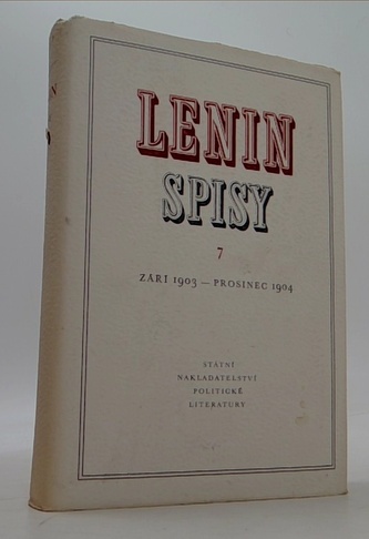 Lenin spisy 7 Září 1903 - Prosinec 1904
