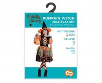 Zestaw dla dzieci Dyniowa Czarownica rozm. 130/140