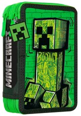 Školní dvojdílné plněné pouzdro Minecraft: Creeper (14 x 20 x 5 cm)