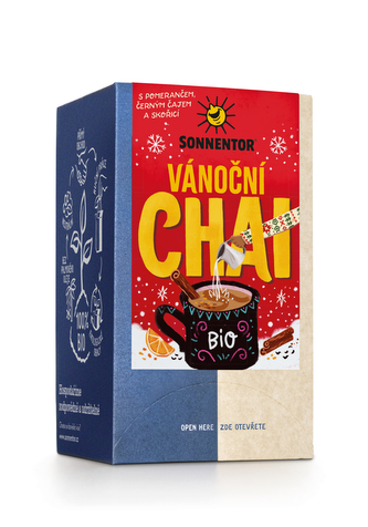 Sonnentor Chai vánoční bio 32,4 g, porc. dvoukomorový