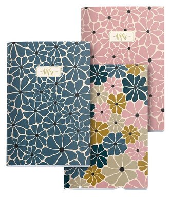 Miquelrius poznámkový zápisník BOHO ESSENCE - mix motivů A6 - sada 3 ks