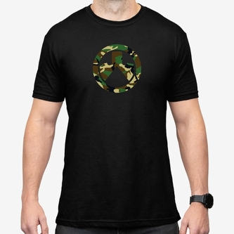 Tričko Magpul® Woodland Camo Icon Blend T-Shirt Black S