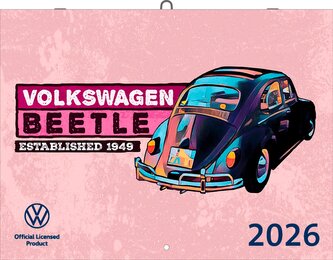 VW Broschürenkalender 2026 mit Illustrationen