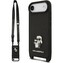 Karl Lagerfeld Saffiano Crossbody Popruh Metal Karl and Choupette kryt iPhone Air černý