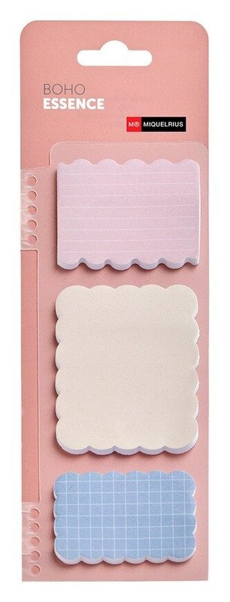 Miquelrius samolepicí bločky BOHO ESSENCE  - 3 × 25ks, mix pastelových barev