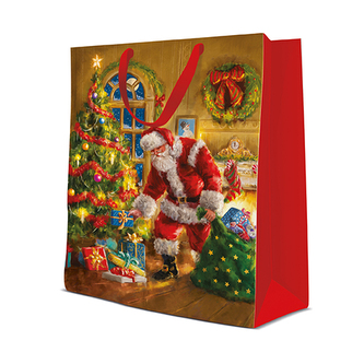 Dárková taška PAW BIG Santa is Here, 30x41x12 cm