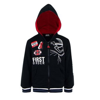 Chlapecká mikina STAR WARS first order na zip, černá, velikost: 116 Chlapecká mikina STAR WARS first order na zip, černá, velikost: 116