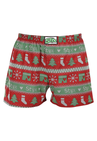 Pánské trenky Styx art klasická guma Vánoce pletené (A1658) XXL Pánské trenky Styx art klasická guma Vánoce pletené (A1658) XXL