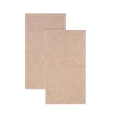 Zestaw ręczników | ESTRELLA | bawełnianych beżowych w liście | 2*30x50 cm | 897035