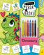 Dinozaury. Rysowanie krok po kroku z kredkami