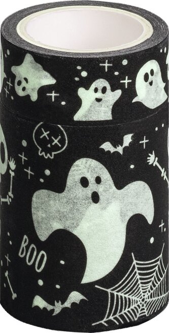 Ozdobná lepicí páska se světelným efektem, duchové