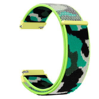 Nylonový řemínek kamufláž 22mm,Světle-zelená kamufláž