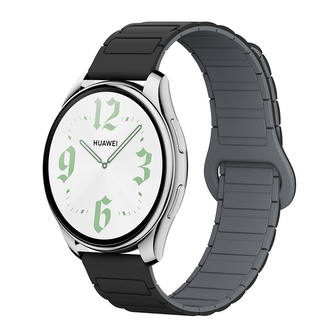 Dvojbarevný magnetický řemínek 20mm,Černo-Šedý