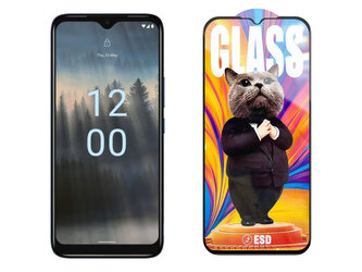 3D Ochranné tvrzené sklo na Nokia C12 + - Mr. Cat ESD