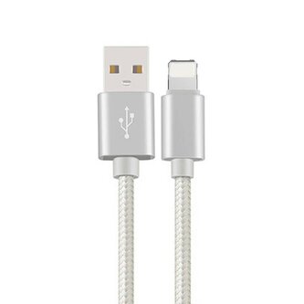 Pletený kabel 3m USB na lightning,Bílý