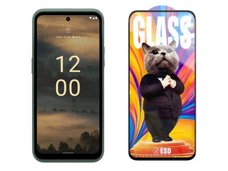 3D Ochranné tvrzené sklo na Nokia XR21 - Mr. Cat ESD