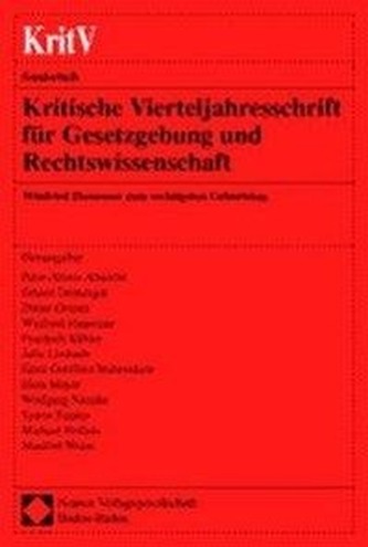 Kritische Vierteljahresschrift für Gesetzgebung und Rechtswissenschaft