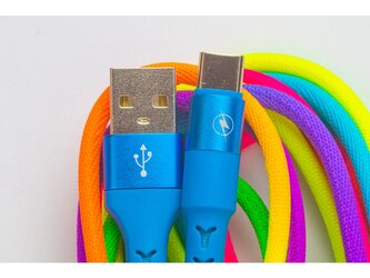 Barevný kabel USB na USB-C 1m