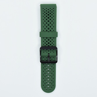 Jednobarevný řemínek s přezkou 22mm,Tmavě zelená