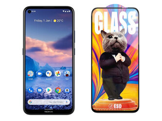 3D Ochranné tvrzené sklo na Nokia 5.4 - Mr. Cat ESD