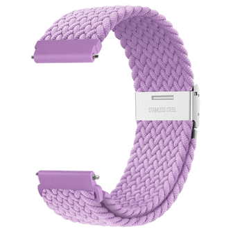 Pletený řemínek 22mm,Světle fialový