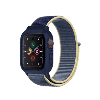 Nylonový set 2v1 pro Apple Watch 42/44/45mm,Aljašská Modrá