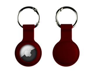 Silikonová klíčenka pro Airtag,Vínová