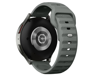 Perforovaný strukturovaný řemínek 22mm,Šedá