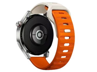 Perforovaný strukturovaný řemínek 22mm,Béžovo-oranžová