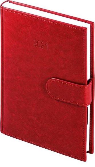 Kalendarz 2021 A4 Tyg. Nebraska na magnes czerwony