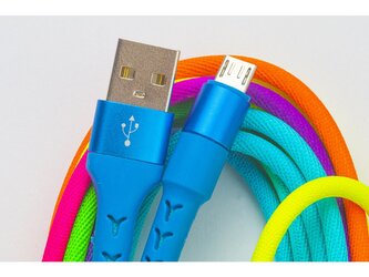 Barevný kabel USB na MICRO-USB 1m
