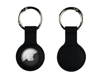 Silikonová klíčenka pro Airtag,Černá