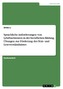 Sprachliche Anforderungen von Lehrbuchtexten in der beruflichen Bildung. Übungen zur Förderung des Text- und Leseverständnisses