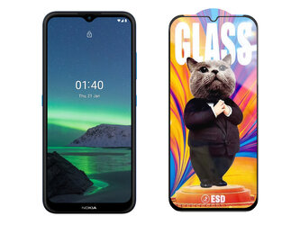 3D Ochranné tvrzené sklo na Nokia 5.3 - Mr. Cat ESD